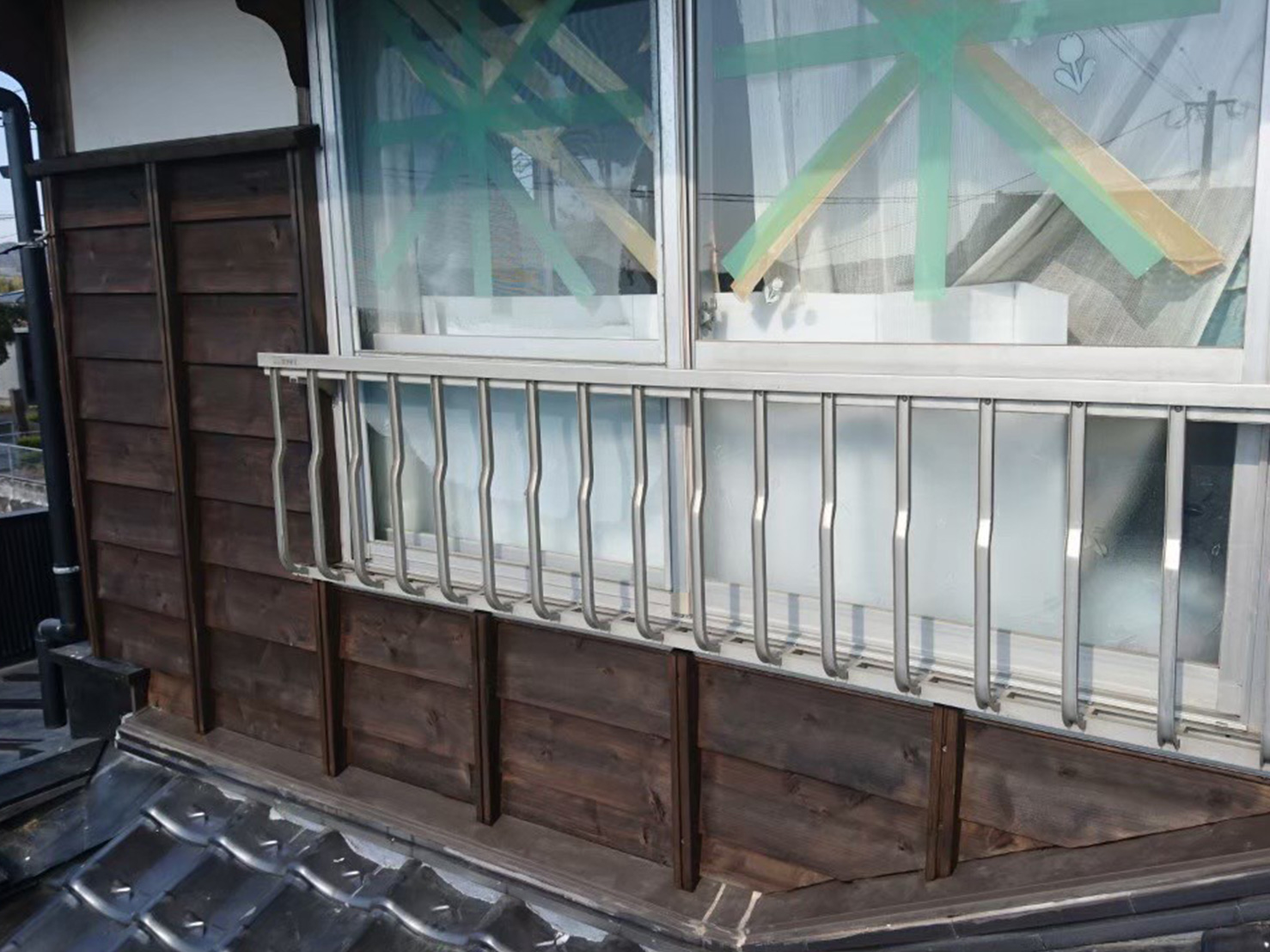 壁板&nbsp;鎧張り（大工作業） 施工後