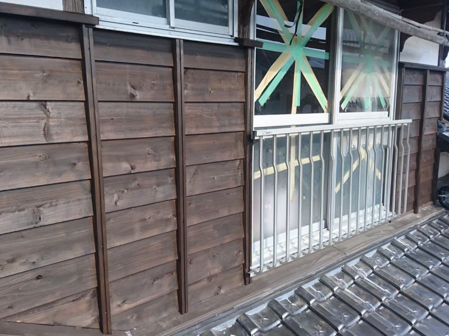 壁板 鎧張り（大工作業）