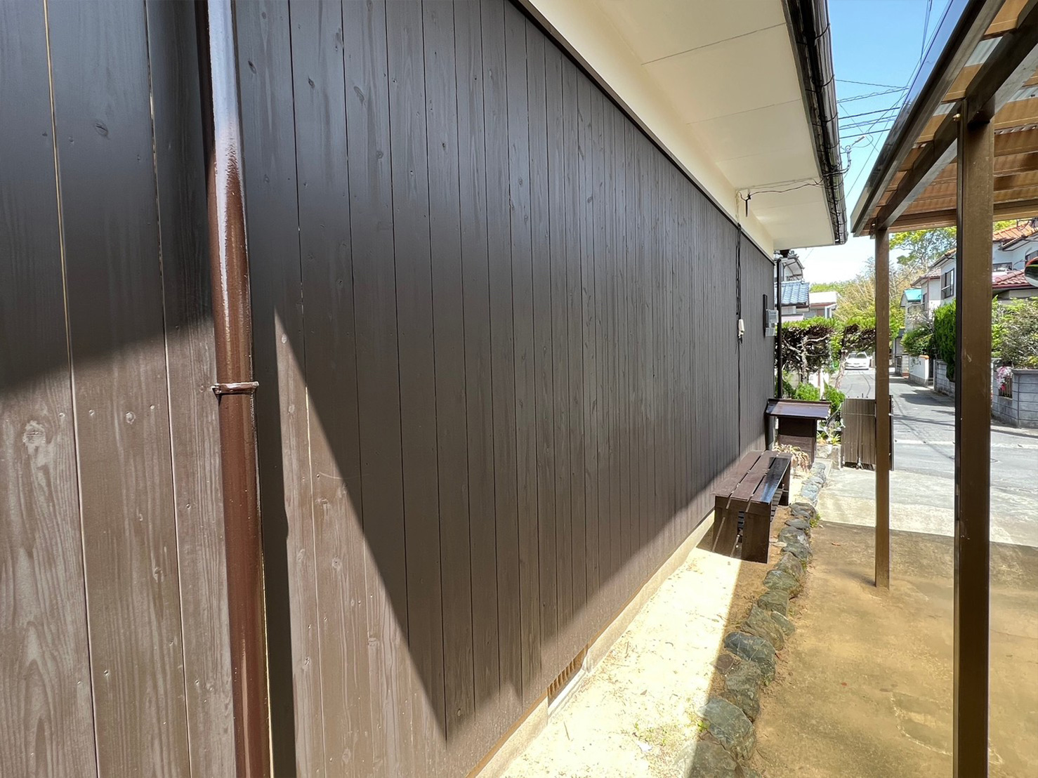 壁板張替→塗装